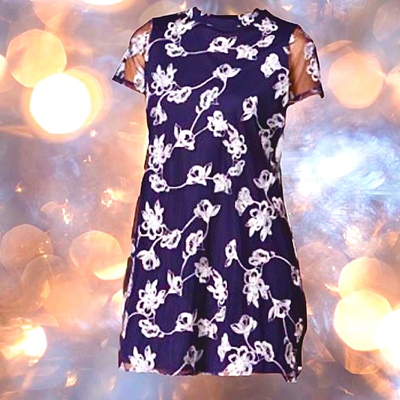 Retro Speechless Floral Print Flower Embroidered Dress - Picture 2 of 8